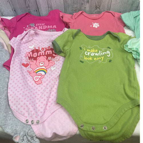 10 Carters Jumping Beans Care Bears Baby Girls 3-6 Month One Piece Pants Clothes